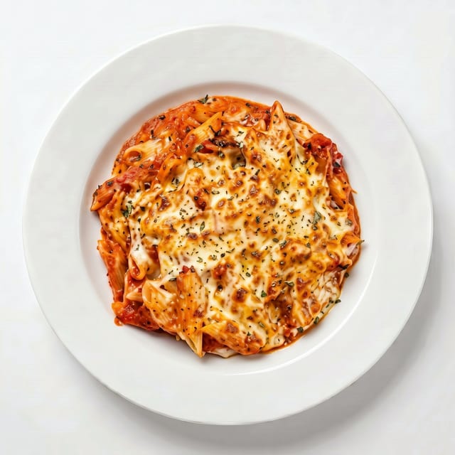 Rocco's Baked Penne Palermo.