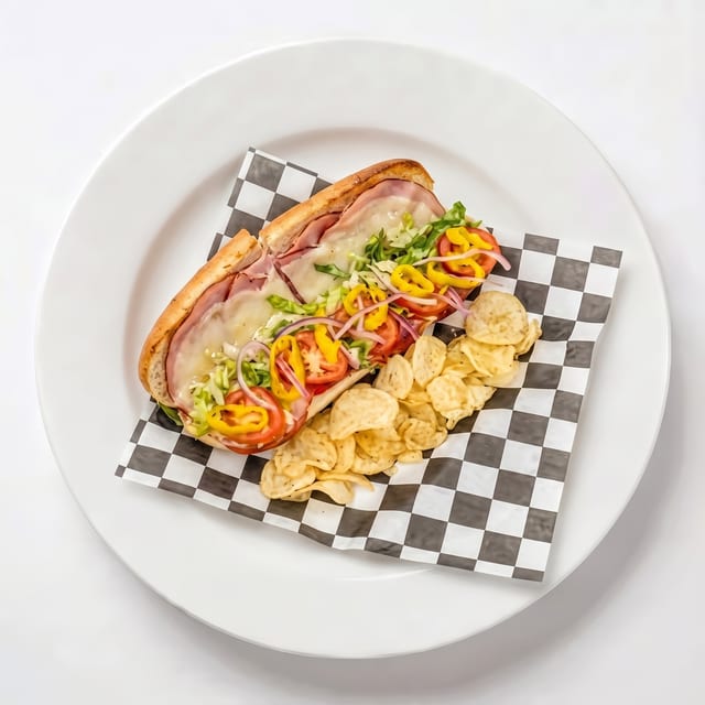 Ham & Cheese Sub.